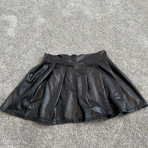 Black Leather Skirt
